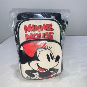 Disney x primark minnie mouse cross body bag black red fabric new with tags‎